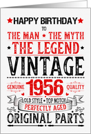 Born in 1956 Birthday the Man the Myth the Legend Funny