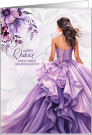 Great Great Granddaughter Quince 15th Birthday Purple