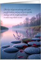 Get Well Sentimental Wishes Lavender and Stones Zen Theme