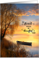 Thinking of You Canoe on a Lake Sentimental