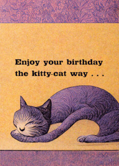 Cat Lover Birthday...