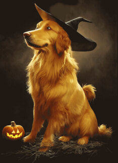 Dog Halloween with...