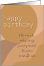 Birthday for a Man Sun Desert Colors card