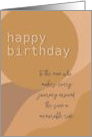 Birthday for a Man Sun Desert Colors card