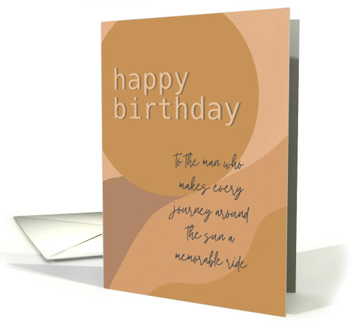 Birthday for a Man Sun Desert Colors card (1814984)