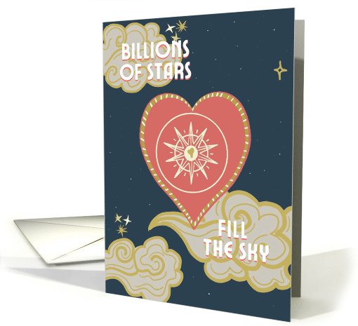 Billions of Stars Valentine for Grandson card (1899254)