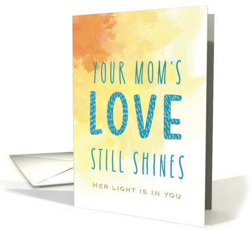 Your Mom's Love Abstract Yellow Orange Sun Remembrance... (1917978)
