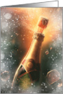 Happy New Year’s Party Champagne Bottle card