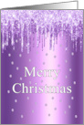 Merry Christmas Sparkling Diamonds Glitter Effects card