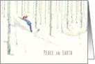 Creating a Snow Angel in the Silent Woods with the Snow Falling card