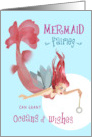 Mermaid Fairies Grant Sweet Birthday Wishes card