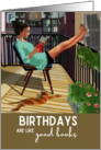 Book Lovers Happy Birthday Wishes with Cat card