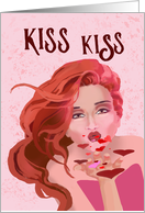 Valentine Kisses For my Sweetheart card