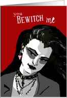 Valentine’s Day Witch Under Her Lover’s Spell card