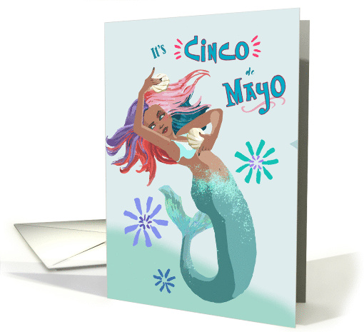 Cinco de Mayo Party Time Under the Sea Mermaid card (1767700)