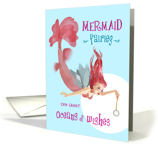 Mermaid Fairies Grant Sweet Birthday Wishes card (1769142)