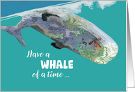 Happy Birthday to An Ocean Lover Fascinated By Whales card