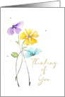 Thank You with Green leaves card