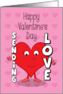 Happy Valentine’s Day red heart card
