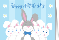 From All of Us Happy Fathers Day bunnies card