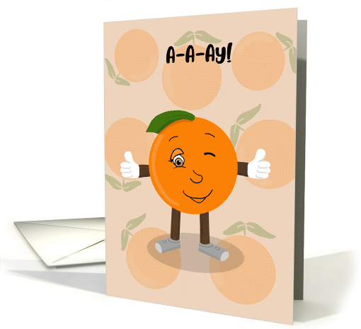 Encouragement Card A-A-Ay! Orange card (1773446)