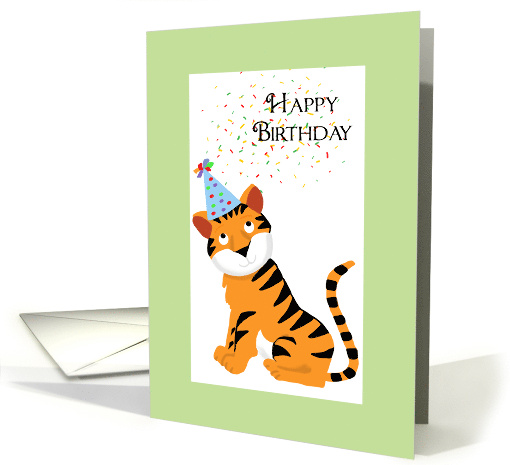 Happy Birthday cute baby tiger card (1775670)