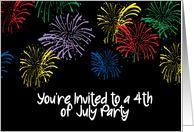 Invitation 4th of July card