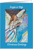 Angels On High Christmas Greetings card