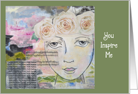 You Inspire Me Encouragement card