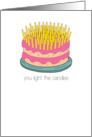 Funny Cake Birthday card