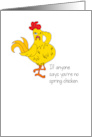 Funny Chicken Birthday card