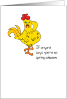 Funny Chicken Birthday card