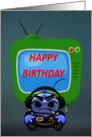 Universal Happy Birthday Gaming Cartoon Character card