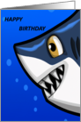For Kids Birthday Smiling Happy Shark card