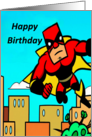 Universal Happy Birthday Superhero card