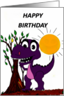Kids Dinosaur Happy Birthday card