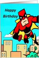 Universal Happy Birthday Superhero card