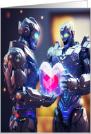 A Masculine Gay Robot Receives a Valentine’s Day Gift From His Mate card