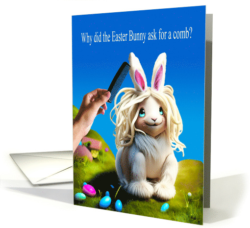 Easter Bunny Joke with Bad Bunny Hair and a Comb card (1763898)
