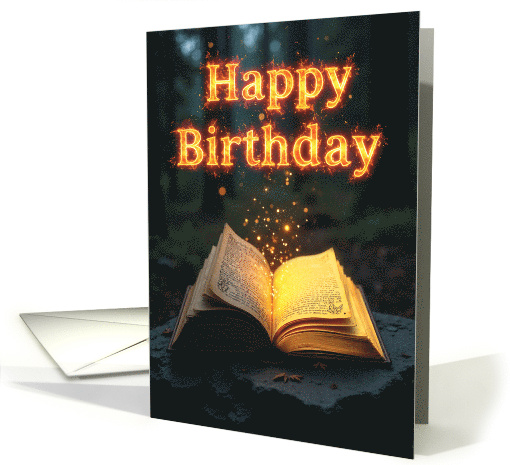 Sparkling Magical Happy Birthday Book of Life card (1924558)
