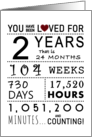 2nd Anniversary You Have Been Loved for 2 Years card
