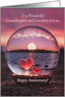 Granddaughter and Grandson in Law Husband Romantic Anniversary card