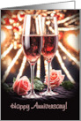 Happy Anniversary Spouse Significant Other Champagne Custom card