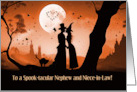 Nephew and Wife Niece in Law Halloween Cute Couple Custom card