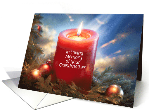 Grandmother Grandma Christmas Remembrance Holiday Custom card