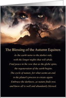 Autumn Equinox Mabon Blessing with Mother Earth Spiritual Poem card