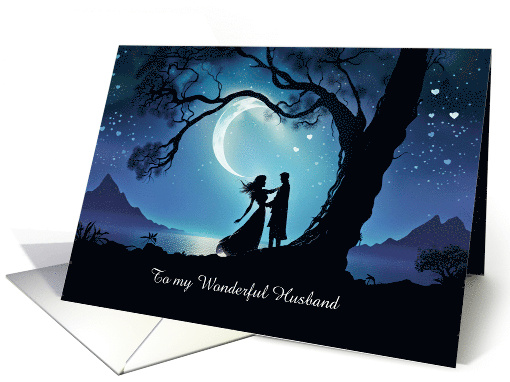 Husband Happy Wedding Anniversary Pretty Romantic Dance Custom card