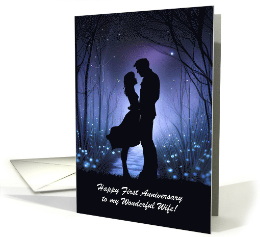 Anniversary of Wedding for Wife Custom Year Specific Cute Couple card