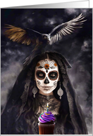 Dia De Los Muertos Day of the Dead Birthday Raven Sugar Skull Makeup