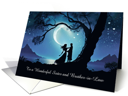 Sister and Brother in Law Wedding Congratulations Customizable card